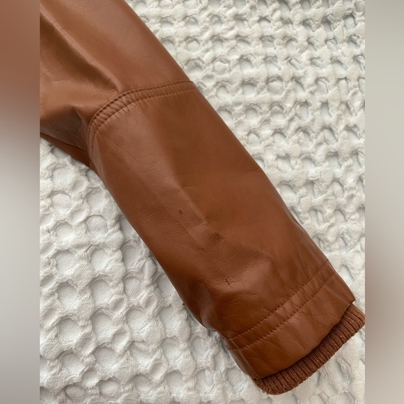 George tan leather jacket, size medium - Picture 6 of 13